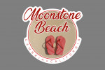 Cambria, California - Moonstone Beach - Red Flip Flops in Sand - Contour - Lantern Press Photography