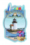Nantucket, Massachusetts - Montage - Contour - Lantern Press Artwork