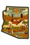 Montezuma Castle National Monument, Arizona - Geometric - Contour - Lantern Press Artwork