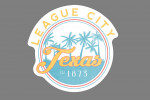 League City, Texas - Tropical Palm Trees - Contour - Lantern Press Artwork