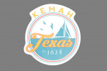 Kemah, Texas - Sail Boat Scene - Contour - Lantern Press Artwork