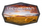 Lancaster County, Pennsylvania - Hay Rolls - Contour - Lantern Press Photography