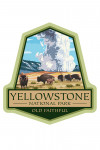 Yellowstone National Park, Wyoming - Old Faithful Geyser & Bison Herd - Contour - Lantern Press Artwork