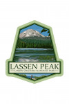 Lassen Volcanic National Park, California - Lassen Peak - Contour