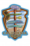 Pismo Beach, California - Destinations Sign - Contour - Lantern Press Artwork