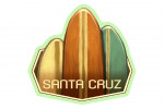 Santa Cruz, California - Surfboards - Oil Painting - Contour - Lantern Press Artwork