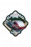 Flagstaff, Arizona - Retro Camper Cruise - Contour - Lantern Press Artwork