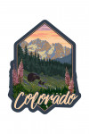 Colorado - Bears & Spring Flowers - Contour