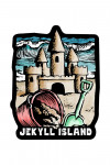 Jekyll Island - Sandcastle Scratchboard - Contour - Lantern Press Artwork