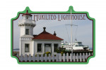 Mukilteo, Washington - Mukilteo Lighthouse & Ferry - Contour - Lantern Press Photography