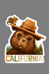 California - Smokey Bear & Squirrel - Contour