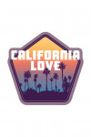 California - California Love - Palm Trees - Contour - Lantern Press Artwork