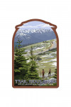 Rocky Mountain National Park - Trail Ridge Road & Hikers - Contour