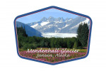 Juneau, Alaska - Mendenhall Glacier - Contour - Lantern Press Photography
