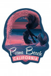 Pismo Beach, California - Mermaid Silhouette - Contour - Lantern Press Artwork