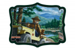 Smokey Bear - Leaving in SUV - Contour - Vintage Poster