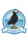 Bandon, Oregon - Puffin - Contour - Lantern Press Artwork