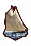 Bar Harbor, Maine - Bluenose II - Contour - Lantern Press Artwork