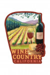 California - Wine Country - Contour - Lantern Press Artwork