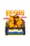 Pocatello, Idaho - Moose - Mid-Century Inspired - Contour - Lantern Press Artwork