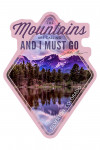 Silverton, Colorado - The Mountains are Calling - John Muir - Sunset & Lake - Contour - Lantern Press Artwork