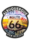 Albuquerque, New Mexico - Route 66 - License Plates - Contour