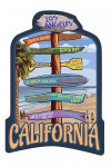 Los Angeles, California - Destination Sign - Contour - Lantern Press Artwork
