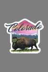 Colorado - Bison & Sunset - Contour