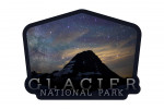 Glacier National Park, Montana - Photography - Bear Hat Mountain & Milky Way - Contour