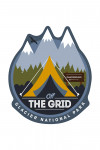Glacier National Park, Montana - Off the Grid - Tent - Vector - Contour - Lantern Press Artwork