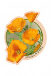 Tehachapi, California - Poppy Flowers - Contour - Lantern Press Artwork