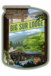 Big Sur, California - Big Sur Lodge - Contour - Lantern Press Artwork