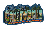Big Sur, California - Greetings - Contour - Vintage Postcard