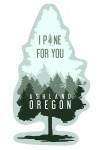 Ashland, Oregon - I Pine for You - Contour - Lantern Press Artwork