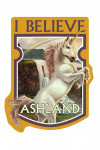 Ashland, Oregon - Unicorn Scene - Contour - Lantern Press Artwork