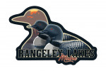Rangeley Lakes, Maine - Loons at Sunset - Contour - Lantern Press Artwork