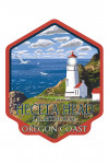 Oregon Coast - Heceta Head Lighthouse - Contour - Lantern Press Artwork