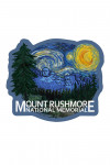 Mount Rushmore National Memorial, South Dakota - Starry Night - Contour - Lantern Press Artwork