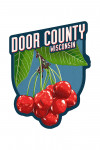 Door County, Wisconsin - Cherry Letterpress - Filtered - Contour