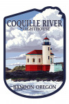 Bandon, Oregon - Coquille River Lighthouse - Contour