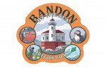 Bandon, Oregon - Montage Scenes - Contour - Lantern Press Artwork