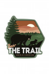 Cashiers, North Carolina - Bear the Trail  - Contour - Lantern Press Artwork