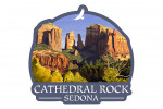 Sedona, Arizona - Cathedral Rock (Blue Water Version) - Contour