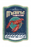 Kennebunkport, Maine - Lobster Vintage Sign - Contour - Lantern Press Artwork