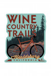 Healdsburg, California - Wine Country Trails - Contour - Lantern Press Artwork