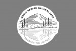 Mount Rainier National Park, Washington - Reflection Lake - Simple Lines - Contour - Lantern Press Artwork