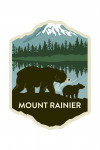 Mount Rainier National Park, Washington - Bears - Vector - Contour