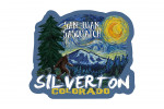 Silverton, Colorado - San Juan Sasquatch - Starry Night - Contour - Lantern Press Artwork