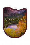 Silverton, Colorado - Purple Sky & Lake - Contour - Lantern Press Photography