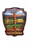 Tehachapi, California - Destination Signpost - Contour - Lantern Press Artwork